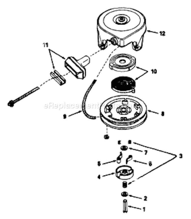 Page F Diagram and Parts List for 9086-0  Briggs and Stratton Generator